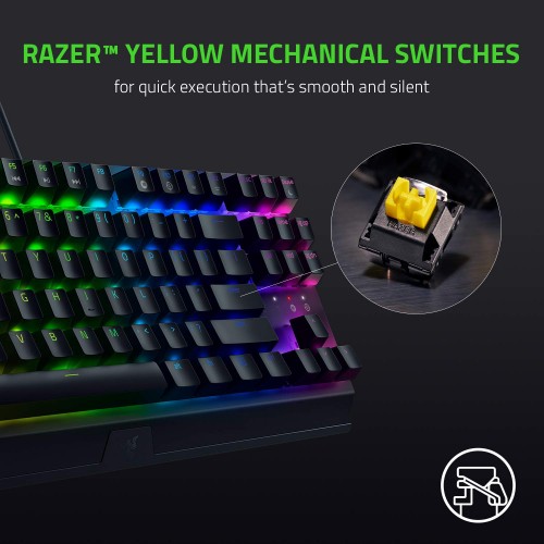 Razer BlackWidow V3 Tenkeyless Yellow Switch Mechanical Gaming Keyboard — image 4 of 4