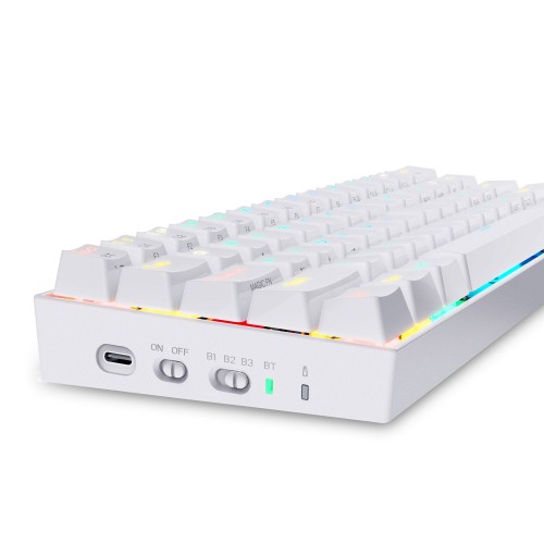Redragon K530 Draconic 60% Compact RGB Wireless Mechanical Blue Switch Gaming Keyboard White — image 4 of 4