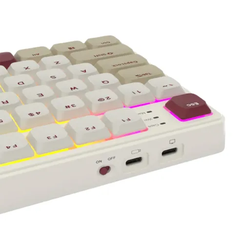 Royal Kludge N80 Low-Profile Red Switch Tri-Mode RGB Mechanical Keyboard Rosy Clouds — image 5 of 6