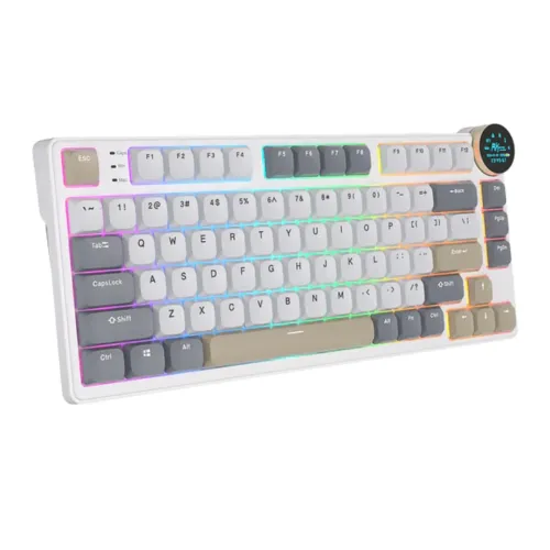 Royal Kludge N80 Low-Profile Tri-Mode RGB Mechanical Keyboard Pearly Dawn — image 3 of 6
