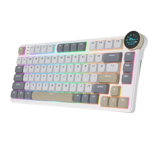 Royal Kludge N80 Low-Profile Tri-Mode RGB Mechanical Keyboard Pearly Dawn — image 4 of 6