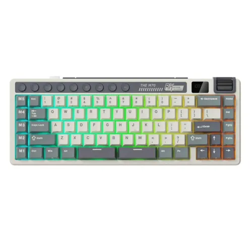 ROYAL KLUDGE RK M70 Tri-Mode Hot-Swappable Wireless Mechanical Gaming Keyboard