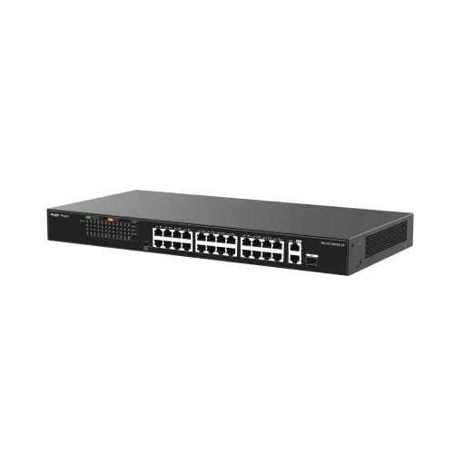 Ruijie RG-ES126FGS-LP 24-Port 10/100 with 2-Port Gigabit Unmanaged PoE Switch — image 3 of 4