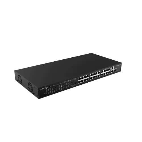 Ruijie RG-ES126S-LP V2 24-Port Desktop Unmanaged PoE Switch — image 2 of 3