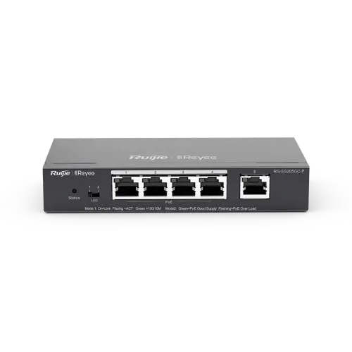 Ruijie RG-ES205GC-P 5-Port Gigabit Smart Cloud Managed PoE Switch