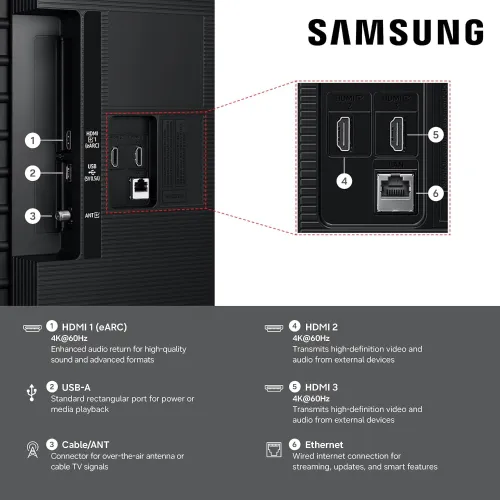 Samsung 65M70H 65" 4K Mini LED Vision AI Smart TV — image 5 of 6