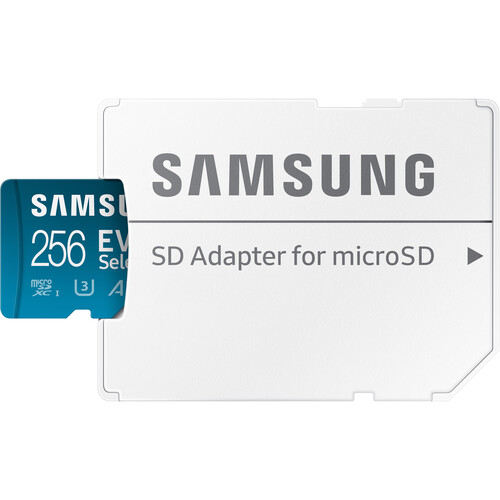 Samsung EVO Select 256GB microSDXC Memory Card with Adapter — image 2 of 3