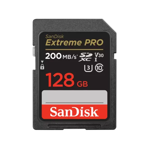 SanDisk Extreme PRO 128GB 200mbps SDXC UHS-I Memory Card (SDSDXXD-128G-GN4IN)