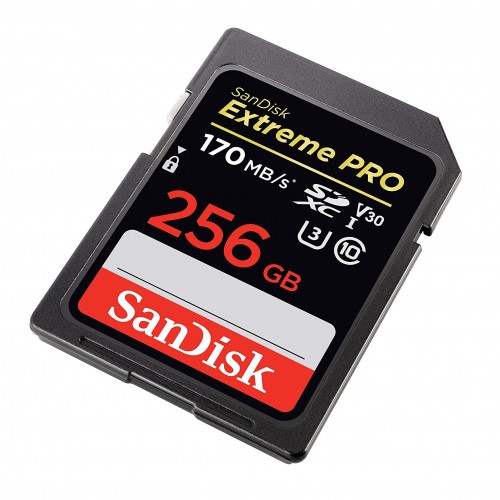 SanDisk Extreme PRO 256GB 170mbps SDXC UHS-I Memory Card (SDSDXXY-256G-GN4IN) — image 3 of 4
