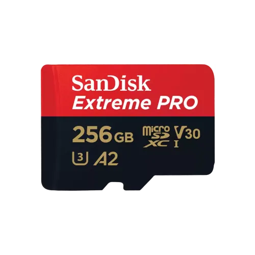 Sandisk Extreme PRO 256GB 200mbps MicroSDXC UHS-I Memory Card With Adapter (SDSQXCD-256G-GN6MA) — image 2 of 2