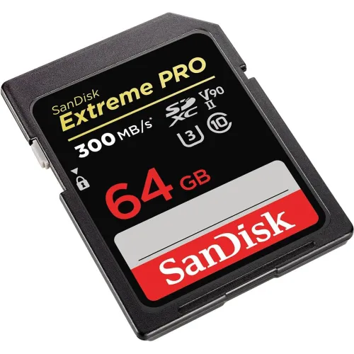 SanDisk Extreme PRO 64GB 300mbps SDXC UHS-II Memory Card (SDSDXDK-064G-GN4IN) — image 2 of 3