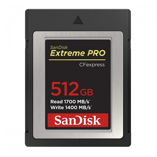SanDisk Extreme Pro CFexpress 512GB 1700 MB/s Compact Flash Type-B Memory Card(SDCFE-512G-GN4NN)
