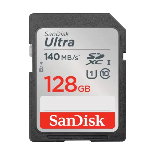 Sandisk Ultra 128GB 140Mbps SDXC UHS-I U1 Memory Card (SDSDUNB-128G-GN6IN)