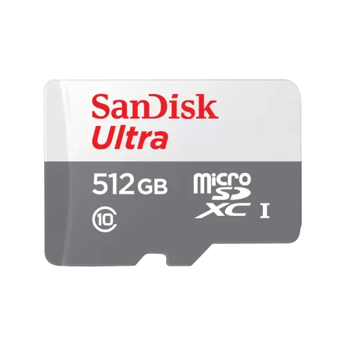 SanDisk Ultra 512GB Class-10 100mbps Micro SDXC UHS-I Memory Card (SDSQUNR-512G-GN3MN)