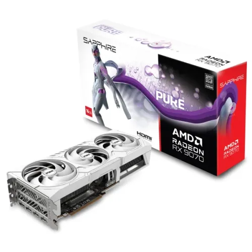 Sapphire PURE AMD Radeon RX 9070 Gaming OC 16GB GDDR6 Graphics Card
