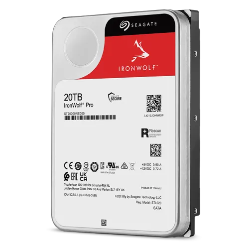 Seagate IronWolf Pro 20TB 3.5-inch SATA 7200RPM NAS HDD — image 3 of 5