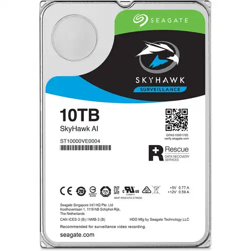 Seagate SkyHawk AI 10TB 3.5" Surveillance HDD — image 2 of 3