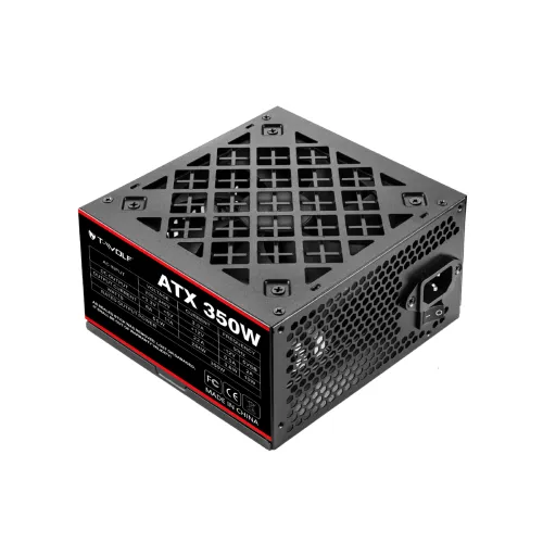 T-Wolf ATX 350W Power Supply With Cable Black — image 2 of 4