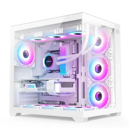T-Wolf City Ranger X7 ARGB Mid-Tower ATX Gaming Casing White — image 2 of 6