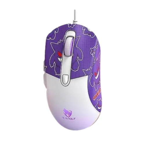 T-WOLF G550 RGB Gaming Mouse with Kuromi Sticker — image 2 of 6
