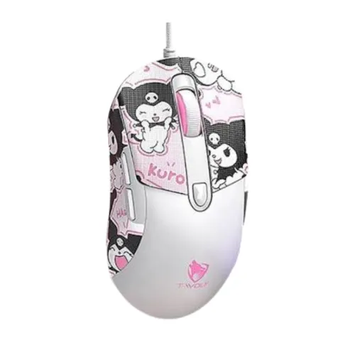 T-WOLF G550 RGB Gaming Mouse with Kuromi Sticker — image 3 of 6