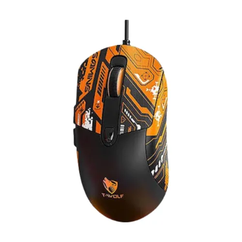 T-WOLF G550 RGB Gaming Mouse with Kuromi Sticker — image 4 of 6
