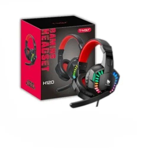 T-WOLF H120 RGB Gaming Headphone with Microphone — image 3 of 3