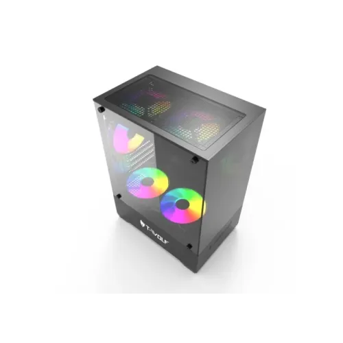 T-Wolf Ice Cooler X5 ARGB M-ATX Mid Tower Gaming Casing — image 2 of 6