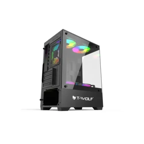 T-Wolf Ice Cooler X5 ARGB M-ATX Mid Tower Gaming Casing — image 3 of 6