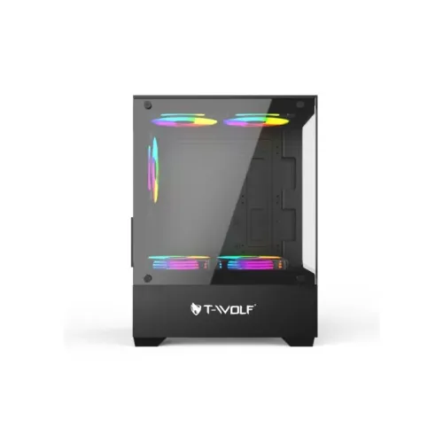 T-Wolf Ice Cooler X5 ARGB M-ATX Mid Tower Gaming Casing — image 4 of 6