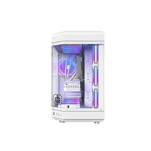 T-Wolf Infinity X10 ARGB ATX Gaming Casing White — image 3 of 4