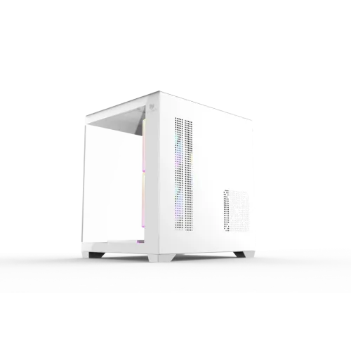 T-Wolf Mystery Box NV X5 Infinity ARGB M-ATX Mid Tower Gaming Casing White — image 3 of 3