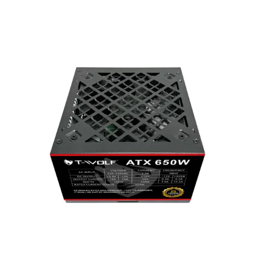 T-Wolf PHANTOM P650 ATX 650W Power Supply — image 3 of 4