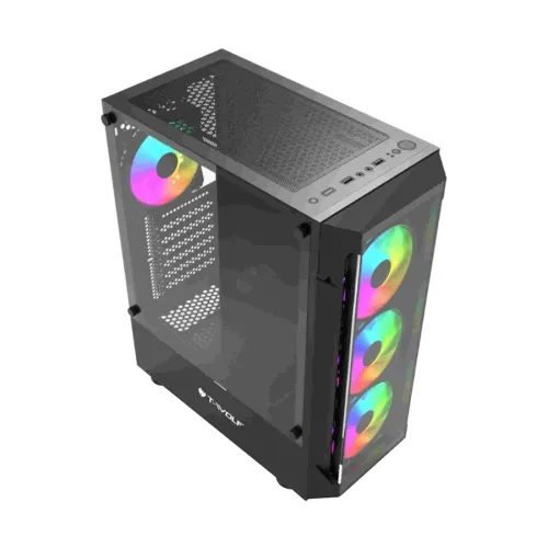 T-wolf Platina X4 ARGB Mid-Tower ATX Gaming Casing — image 3 of 6