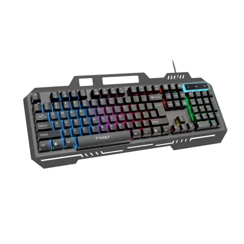 T-WOLF T16 Membrane RGB Wired Gaming Keyboard — image 2 of 2
