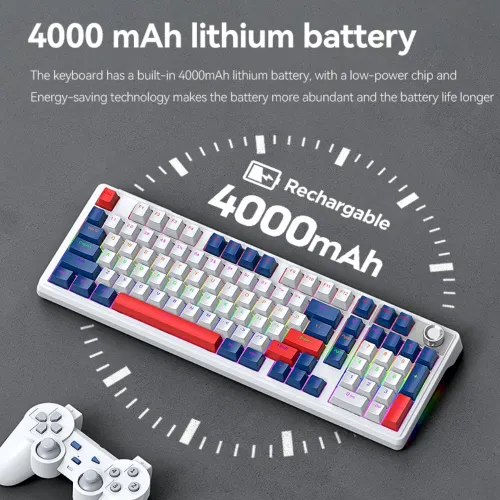 T-WOLF T78 Tri-Mode Wireless Gaming Mechanical Keyboard — image 5 of 6