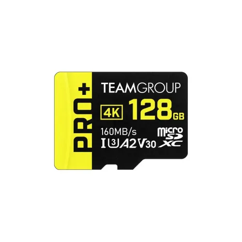 TEAM A2 PRO+ 128GB MicroSDXC UHS-I U3 V30 Memory Card with Adapter — image 3 of 3