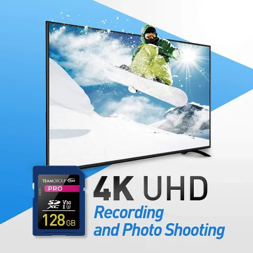 TEAM PRO 256GB SDXC UHS-I U3 V30 4K Memory Card — image 2 of 2