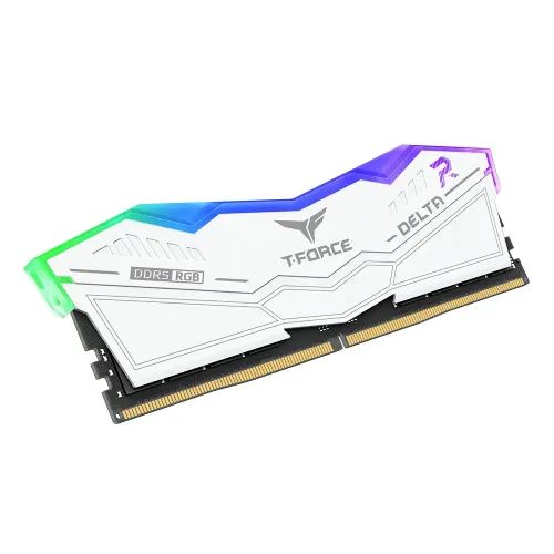 Team T-FORCE DELTA RGB 16GB DDR5 6000MHz CL30 Desktop RAM White — image 2 of 4