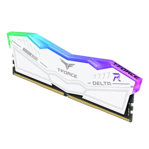 Team T-FORCE DELTA RGB 16GB DDR5 6000MHz CL30 Desktop RAM White — image 3 of 4