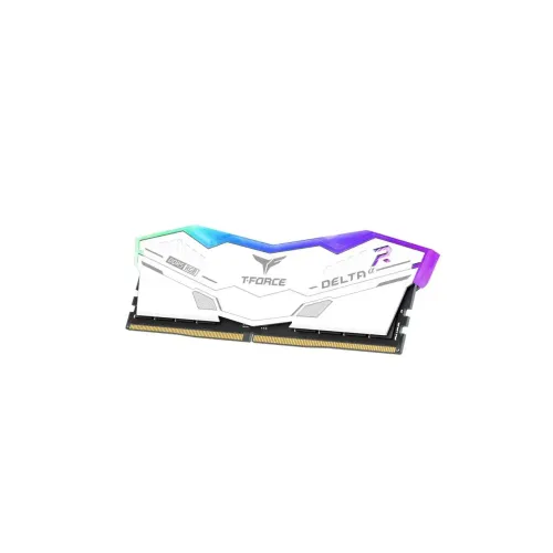 TEAM T-FORCE DELTA RGB 32GB (2 x 16GB) 6000MHz DDR5 Gaming RAM White for AMD EXPO — image 2 of 2