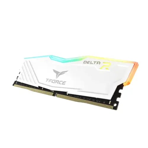 TEAM T-FORCE DELTA RGB WHITE 8GB 3200MHz DDR4 Desktop Gaming RAM — image 2 of 3