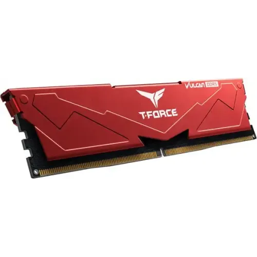 TEAM VULCAN RED 32GB (16x2) DDR5 5600MHz Gaming Desktop RAM