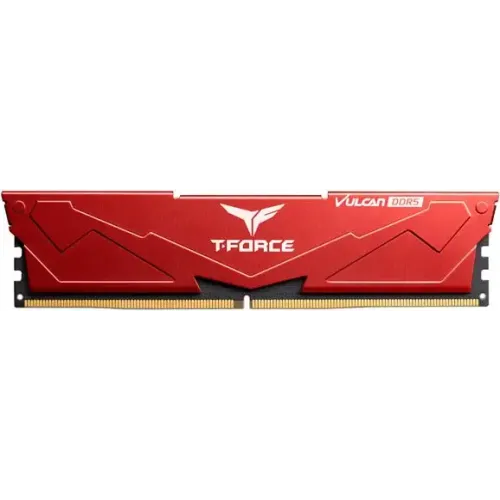TEAM VULCAN RED 32GB (16x2) DDR5 5600MHz Gaming Desktop RAM — image 2 of 3