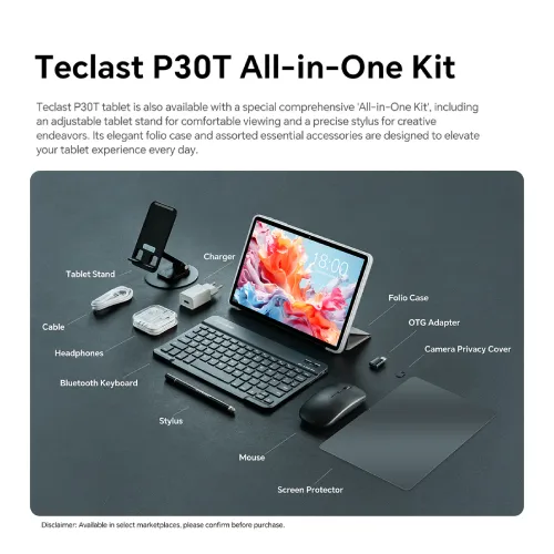 Teclast P30T 10.1 Inch Unisoc T606 Tablet with All-in-one KIT — image 4 of 5