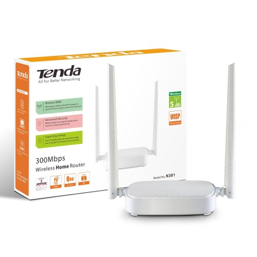 Tenda N301 Wireless N300 Easy Setup Router — image 3 of 3