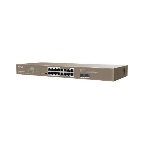 Tenda TEG1118P-16-250W 16GE+2SFP 16 Port Unmanaged PoE Switch — image 2 of 3