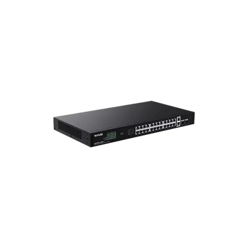 Tenda TEG1128P 24-Port Gigabit PoE+ 2SFP Unmanaged Switch — image 3 of 4