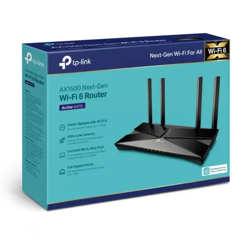 TP-Link Archer AX15 AX1500 Dual Band Gigabit WiFi Router — image 4 of 4