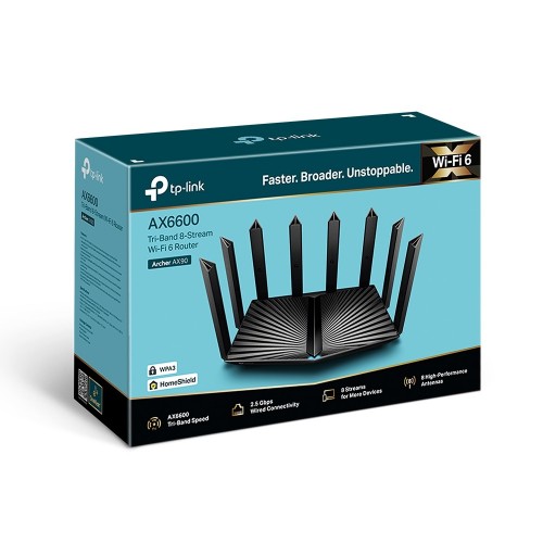 TP-Link Archer AX90 AX6600 Tri-Band Gigabit Wi-Fi Router — image 4 of 4